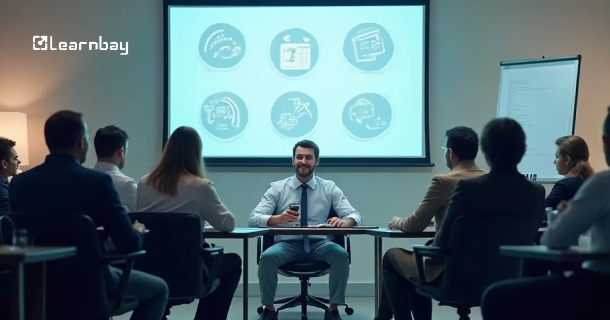 Photo of a business team discussing during a meeting